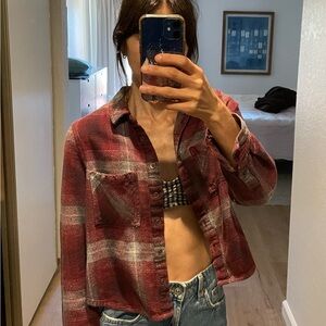 Cropped flannel